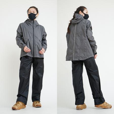 OutPerform-揹客 Packerism ULT 夾克式背包款兩件式衝鋒雨衣-鐵灰✿30E003